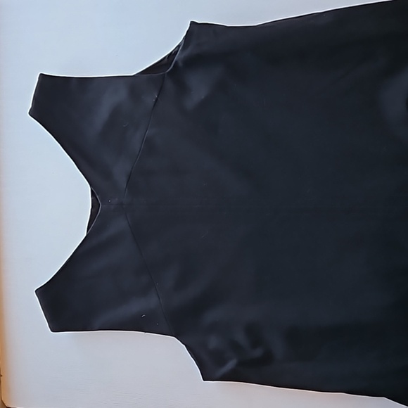 Eileen Fisher Black Sleeveless Ponte Aline Tent Dress M - Picture 8 of 8